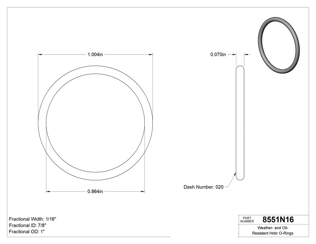 Technical drawing - 8551N16